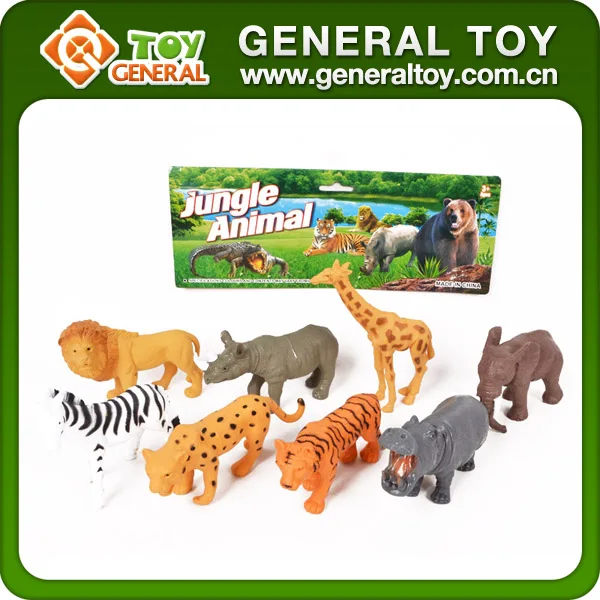 plastic jungle animals toys