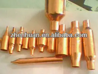 spun copper tube samples