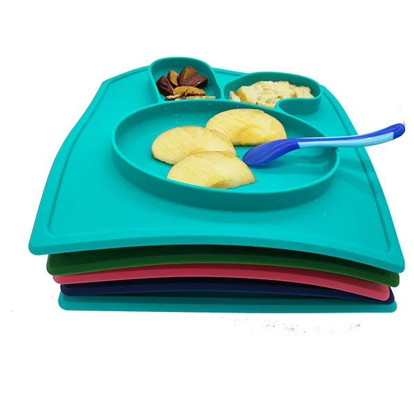 2017 Shengjie New Patent Baby Products Silicone Baby Placemat With Bowl