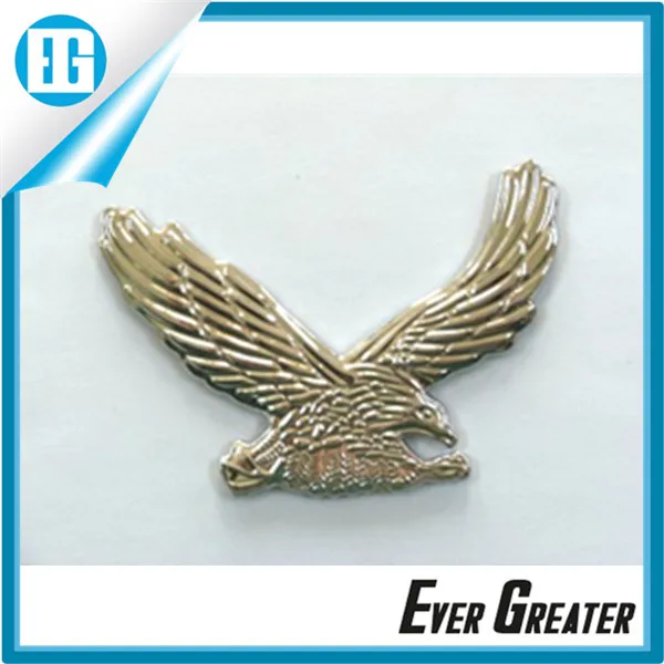 Customized Waterproof Car Emblem Eagle Emblem Car Emblem Eagle 3m Selfadhesive Aluminum Sticker