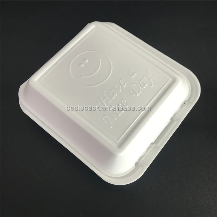 8" X 8" 3 Compartment Take Away Ps Foam Food Containers Lunch Box Buy