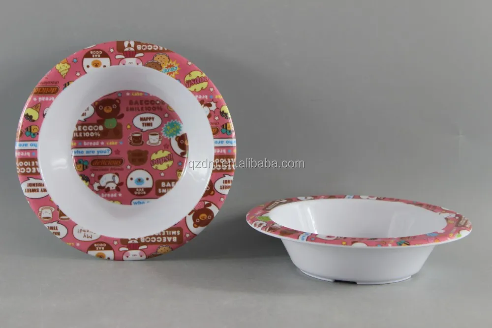 Kids Melamine Round Bowl/Plastic Cereal Bowl