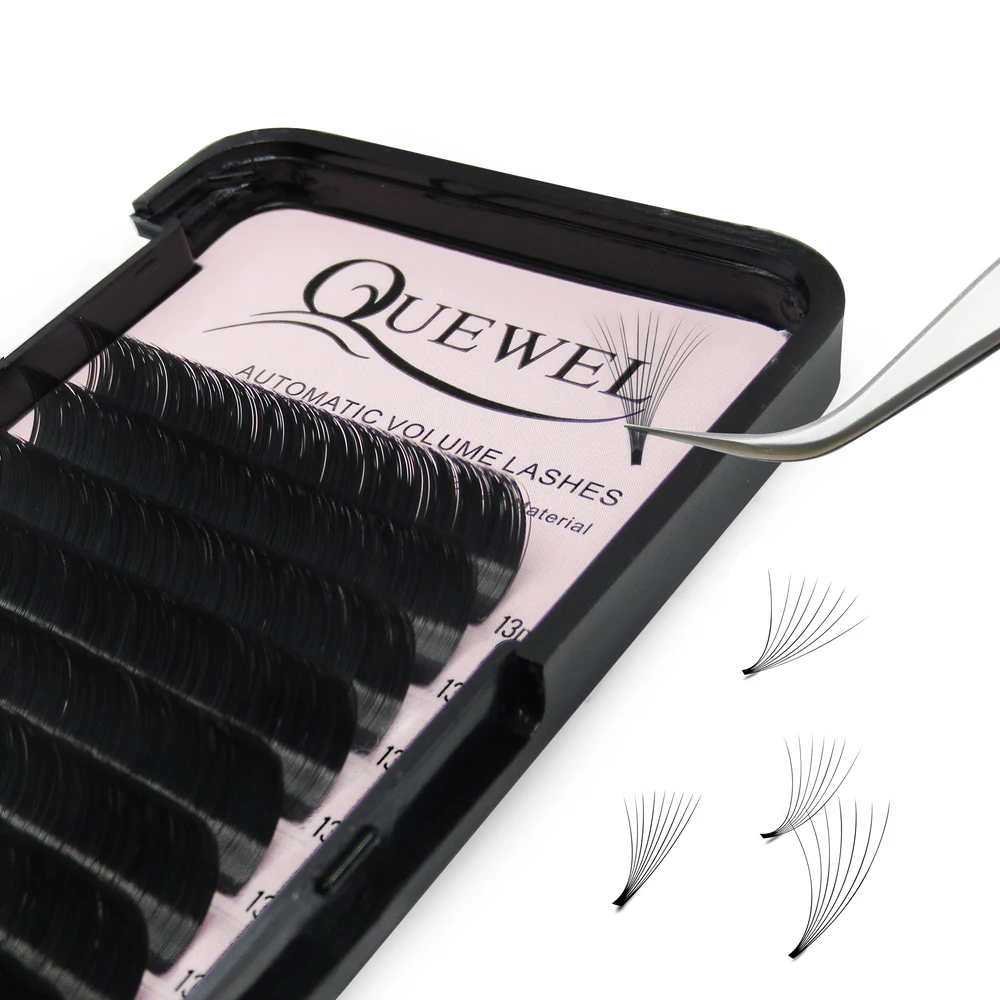Quewel Lash Eyelash Extension Supplies,Pre Glue Easy Fan Wholesale