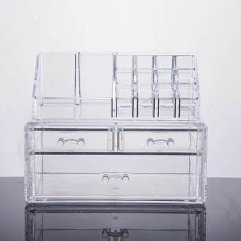 2017 Clear 3 Drawers Acrylic Makeup Cosmetics Acrylic Makeup