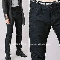 men's coated denim