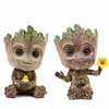 Baby Flowerpot Cute Toy Pen Holder Avengers Hero Model Groot Baby Tree Garden Flower Plant Pot Dropshipping