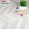 Germany Technique Herringbone Laminate Flooring White Ash Smart Click 12mm HDF