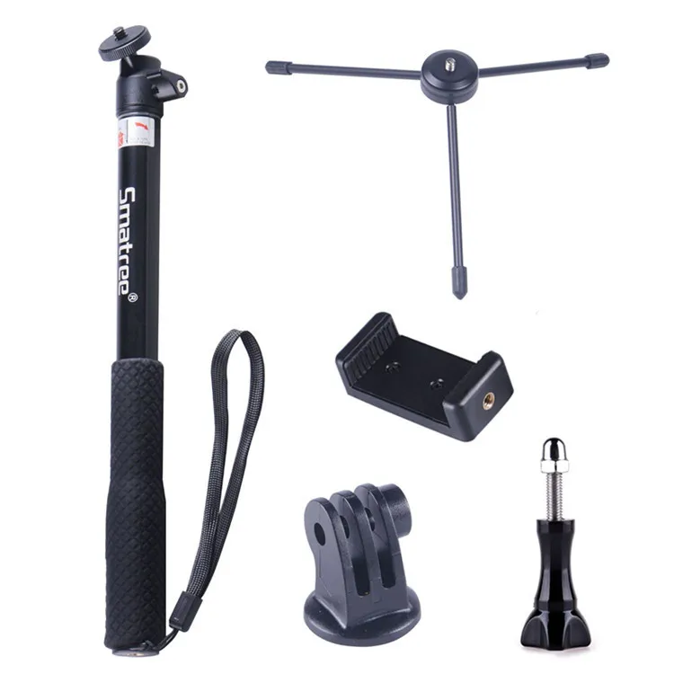 Smatree Camera Tripod Handle Selfie Stick For Dji Action Camera And ...