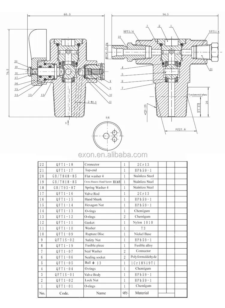 Ex Qft1 Natural Gas Cylinder Valve & Shutoff Valve For Ngv Buy