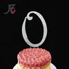 Popular monogram cake topper rhinestone letters initial cake toppers for wedding cake decorating