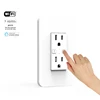 ETL smart us in wall socket wifi remote control wall outlet