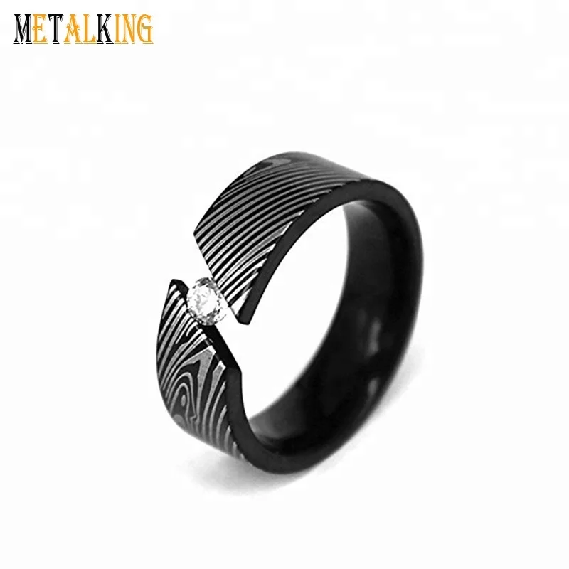 The Jewelry Source Mens Wedding Bands Damascus Steel Rings For Men Damascus Rings USA Made Fast Delivery