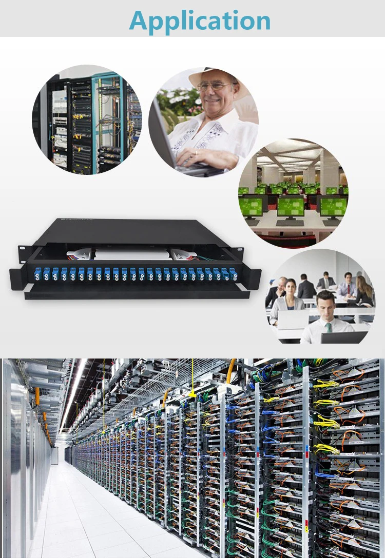 Rack Wall Mounted ODF 12 24 36 48 96 Core Outdoor Fiber Optical 