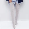 Point Over The Knee Boots Little Girl Stiletto No Lace Boots