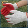 BSSAFETY Red latex coated construction working gloves with good quality