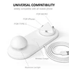 Amazon hot sale Multi Function wireless Charger station mushroom light charger dock for iphone