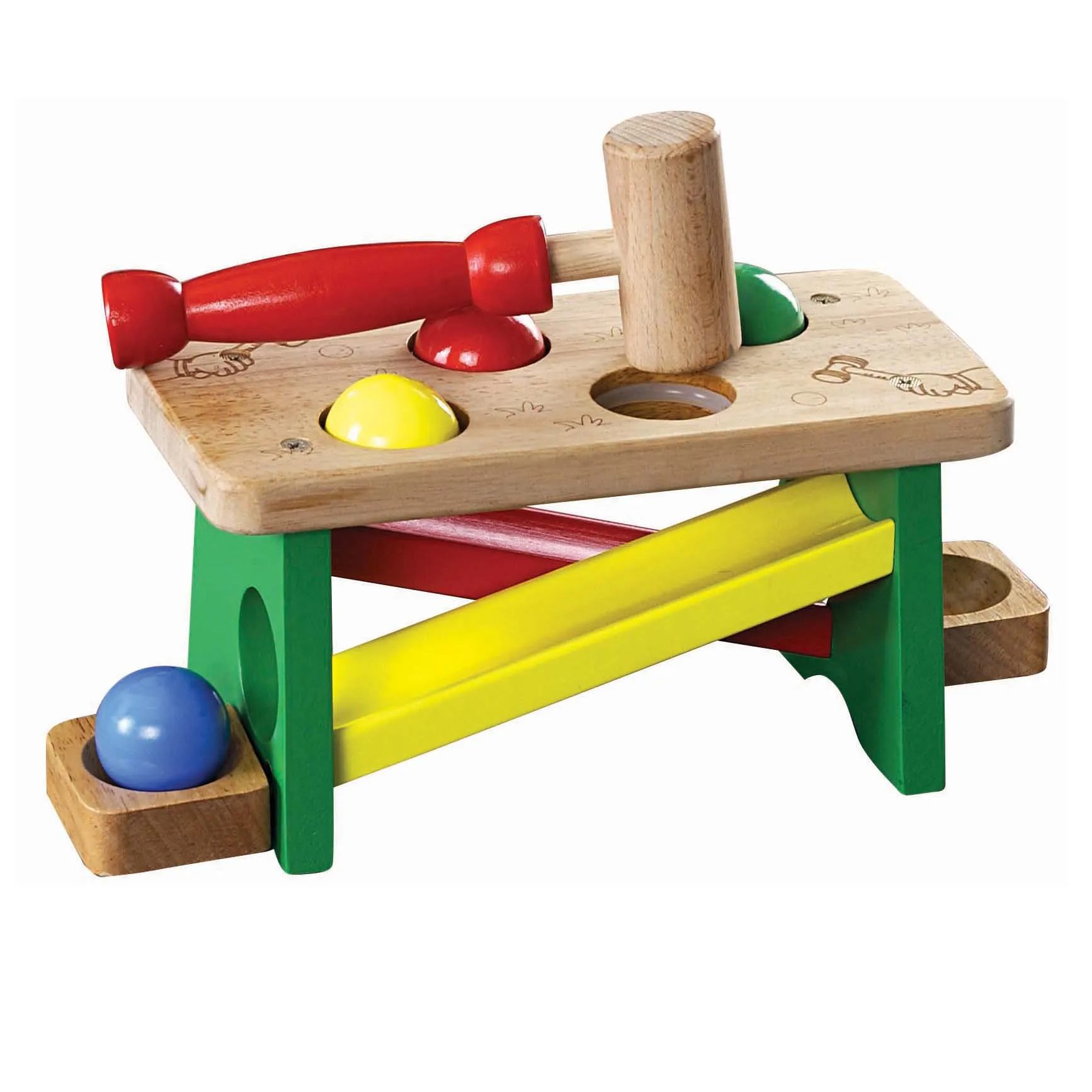 wooden marble race