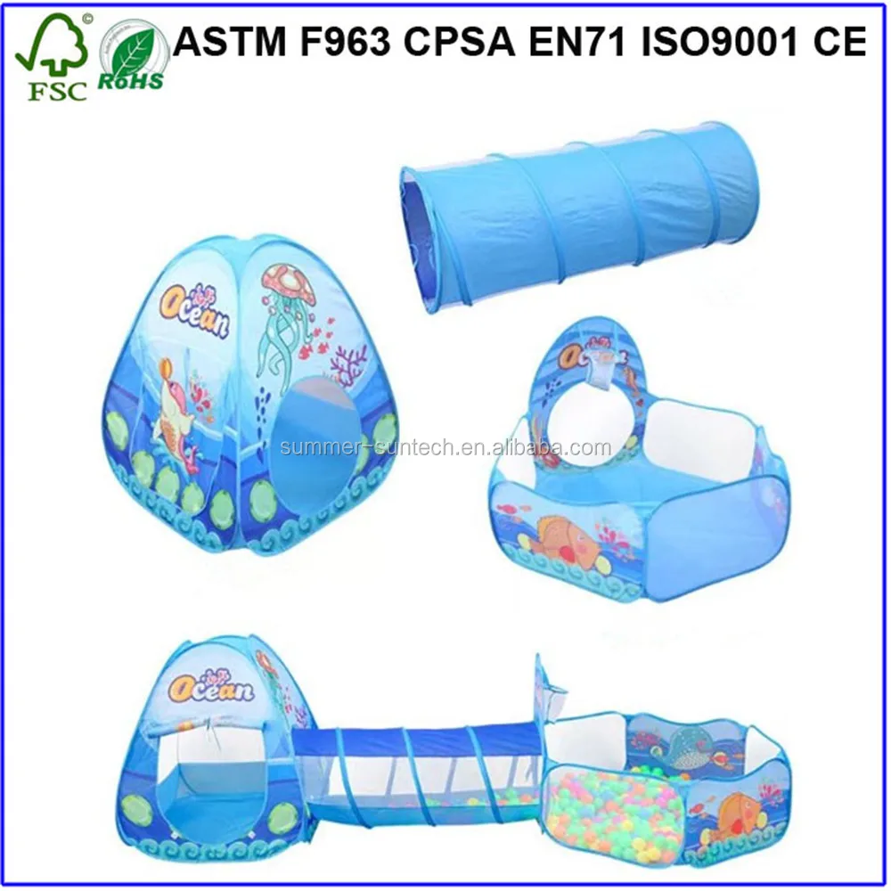 Kids Play Tent Set Outdoor Play House Children Big Pop Up Play Tent