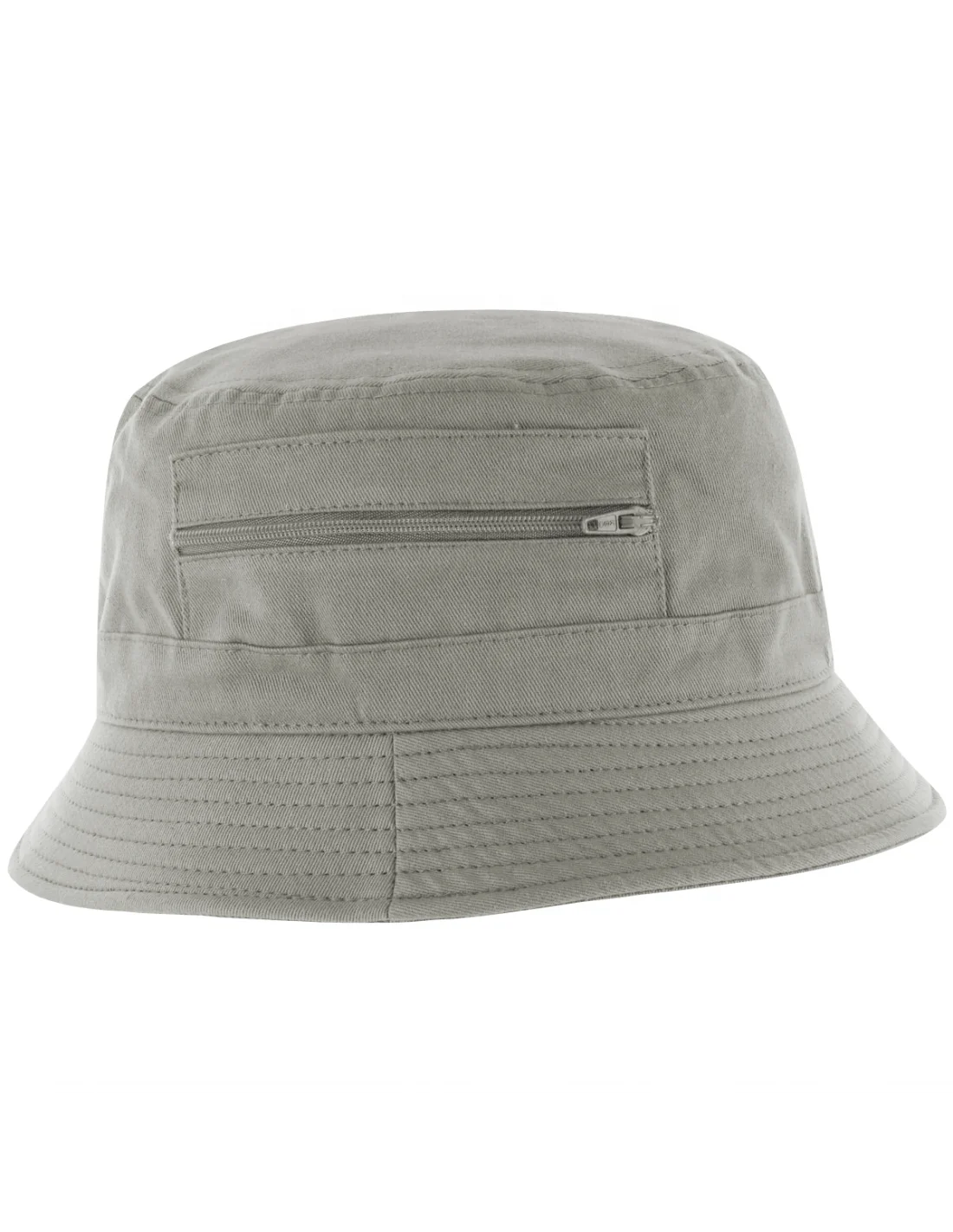 Custom Mens Cotton Bucket Hat With Zipper Pocket Buy Bucket Hat With