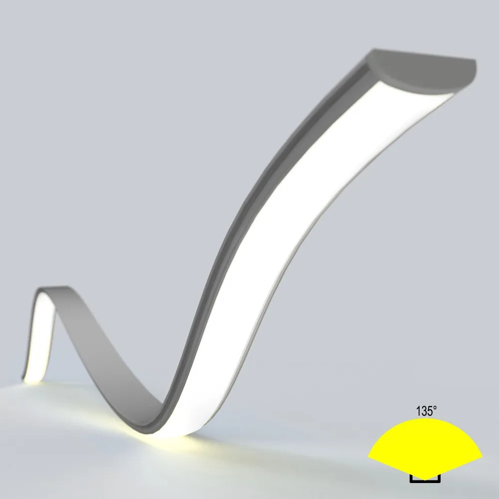 Recessed Tile Edge Led Linear Light Aluminum Profile For Led Strip
