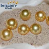 9-10mm dark golden wholesale real south sea pearls