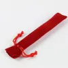 Velvet Pen Pouch Holder Single Pencil Bag Pen Case With Rope For Rollerball /Fountain/Ballpoint Pen
