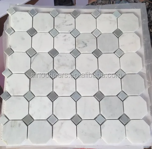 2015 nouveau design blanc de carrare longues hexagonale carrelage ...