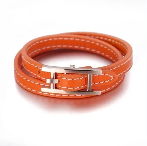 Gets Com Designer Leather Bracelet Find Get Quotations 2017 Most Por Orange Color Designer Leather Bracelet Top Grade Genuine Soft Bangle