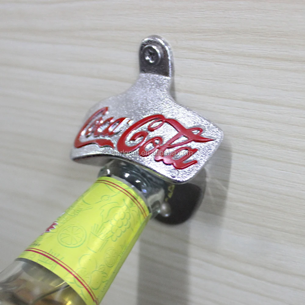 Soft Drink Opener Cool Bar Accessory Zinc Alloy Silver Color Nickel Soda Bartending Cola Wall