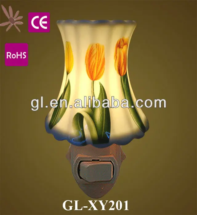 GL-TC27 110v 220v fragrance ceramic nightlight antique wall lamp