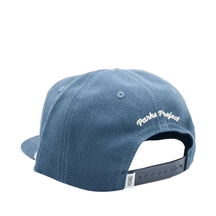 2020 Flat Brim Black Unstructured Corduroy 5 Panel Snpabck Rope Hats
