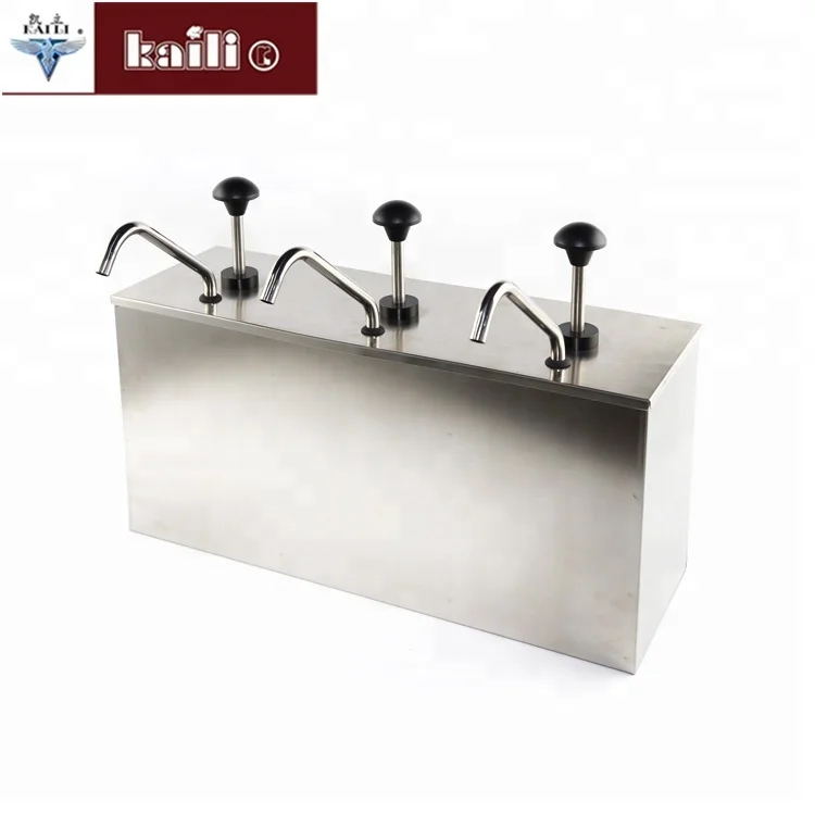 3.5l*3 Stainless Steel Ketchup Dispenser Popular Tomato Sauce Dispenser