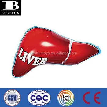 Promotional Inflatable Liver Body Part Plastic Customized Portable