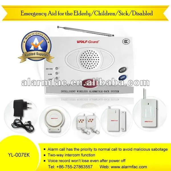 Elderly Safety Equipment Gsm Medical Auto Dialer Alarm Systems