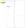 Adhesive shipping labels 4 per sheet address sticker paper a4 size for Injet/Laser printer