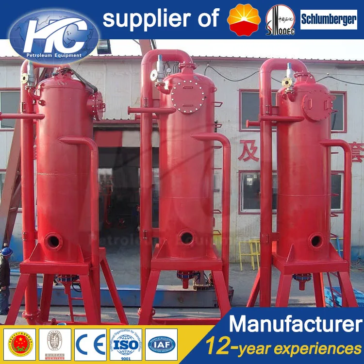 Api Satndard Oilfield Mud Tank / Well Free Gas Desander / Gas Buster