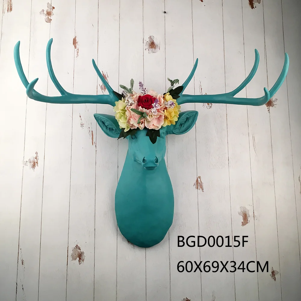 新到货树脂人造标本制作挂壁鹿皮人造花 Buy Deer Skulls Wall Mounted Deer Skulls Resin Deer Skulls Product On Alibaba Com