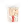 Factory Natural Design Bamboo Chinese Disposable Tableware Set