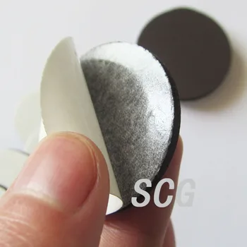 Round Rubber Magnet Disc With Adhesive - Buy Rubber Magnet Disc,Rubber ...