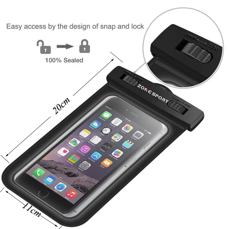 Hign quality pvc phone waterproof case for all smartphone,waterproof phone case for mobile phone