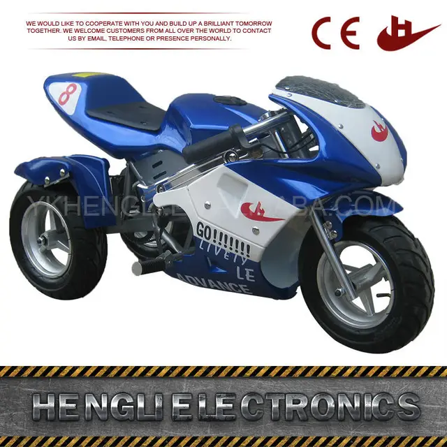 CE Approved cheap mini blue and red gas motorcycle for kids