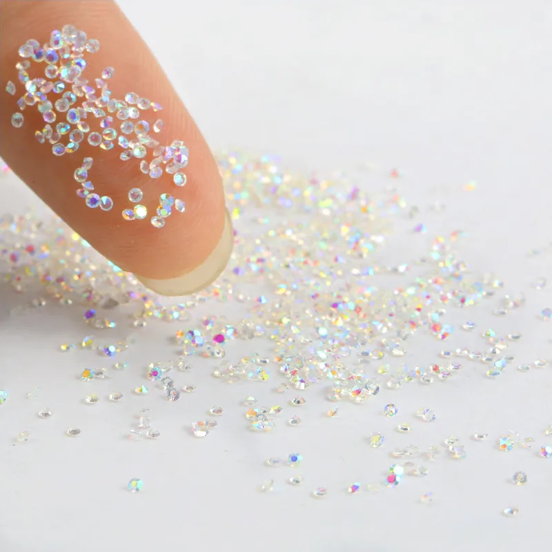 Wholesale Crystal Pixie 3D Nail art Stones Micro Zircon 1.1mm Mini