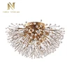 High quality dining room iron glass modern chandelier ceiling light