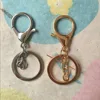 100 Pieces Gold Key Chain Lobster Clasp,Zinc Alloy Snap Hook Key Chain Rings With Decor Chain