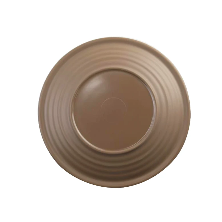 Melamine retro style unbreakable screw thread dinner set screw threaded melamine tableware diner plate set