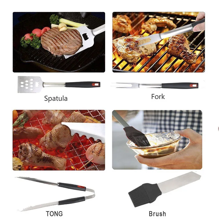 20pcs Classic Style Bbq Tools Plastic Bbq Grill Set Barbecue Accessory ...