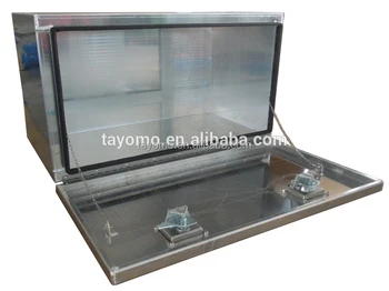 Smooth Aluminum Underbody Tool Box With Stainless Steel Lid