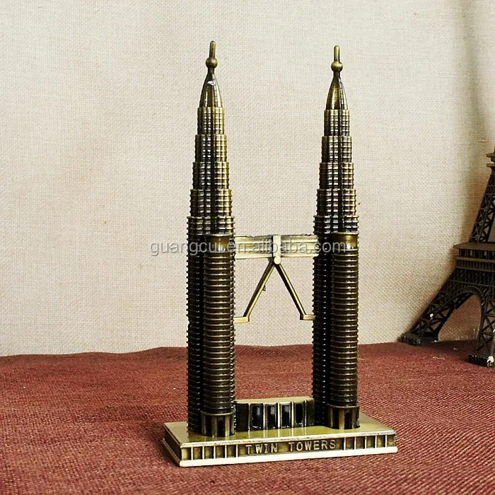 Kuala Lumpur Malaysia Tourismus Souvenir Metall Geschenk Famous Landmark Twin Towers Buy Twin Towers Souvenir Petronas Twin Towers Malaysia Twin