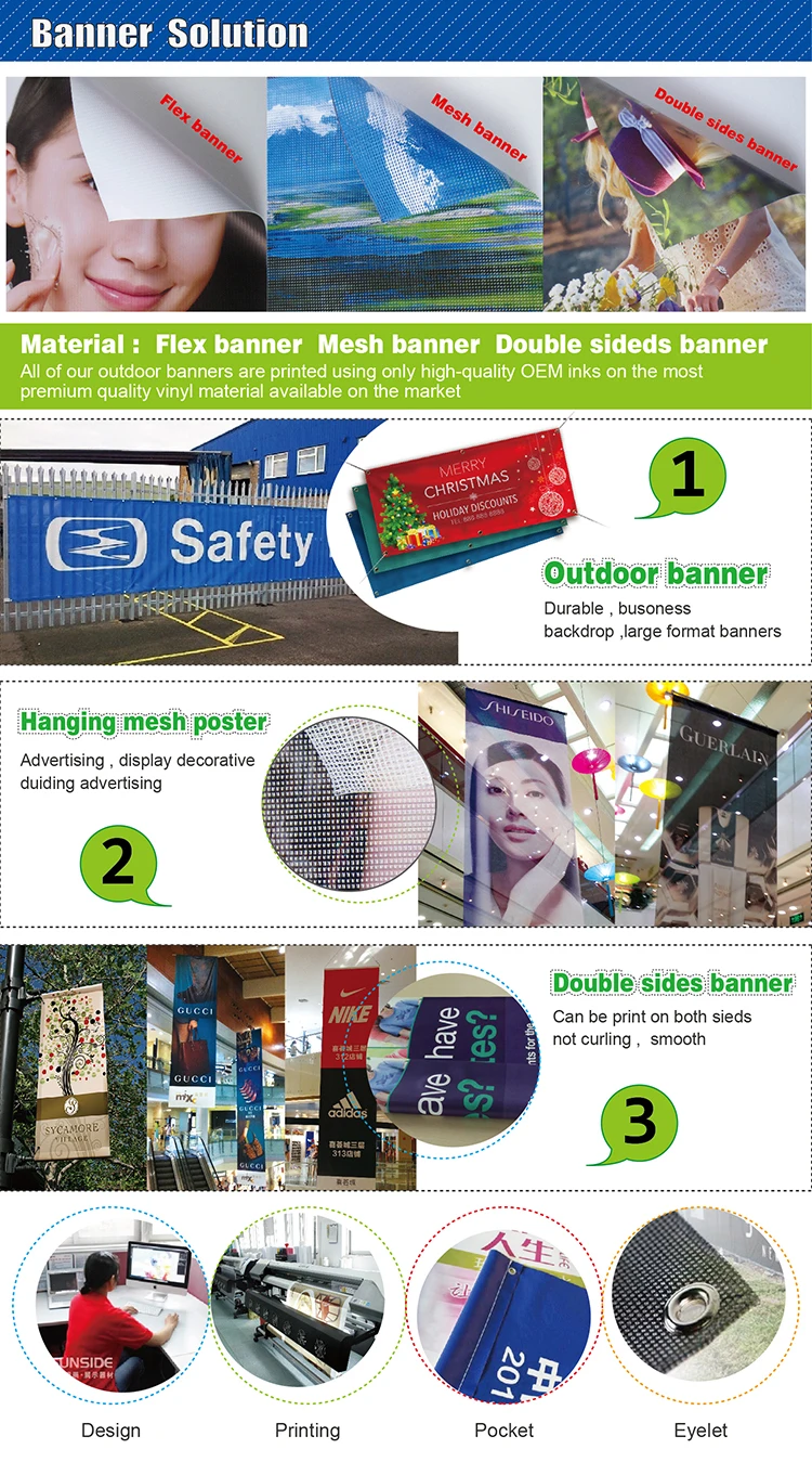 Street Banner Pvc Banner Outdoor Vinyl Banner Advertising Signs