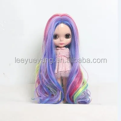 baby doll with rainbow hair